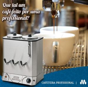 CAFETEIRA PROFISSIONAL 20 LT RESERVATORIO DUPLO DE 10L X 127V - MARCHESONI