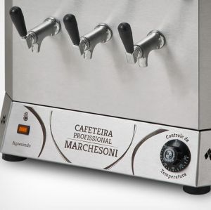 CAFETEIRA PROFISSIONAL 8 LT RESERVATORIO DUPLO DE 4L X 127V - MARCHESONI