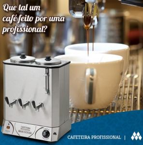 CAFETEIRA PROFISSIONAL 8 LT RESERVATORIO DUPLO DE 4L X 127V - MARCHESONI