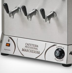 CAFETEIRA PROFISSIONAL 12 LT RESERVATORIO DUPLO DE 6L X 127V - MARCHESONI