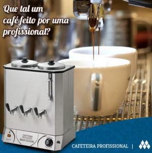 CAFETEIRA PROFISSIONAL 16 LT RESERVATORIO DUPLO DE 8L X 127V - MARCHESONI