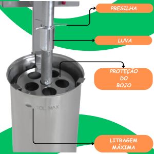 DESPOLPADEIRA DE FRUTAS 20L METVISA 127V