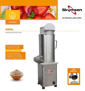 MOINHO DE PÃO EM INOX SKYMSEN - MPAL  220V