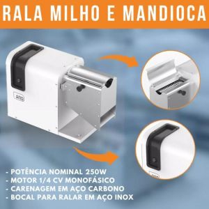 RALADOR DE MILHO EPOXI BRANCO 127V 60HZ ANODILAR