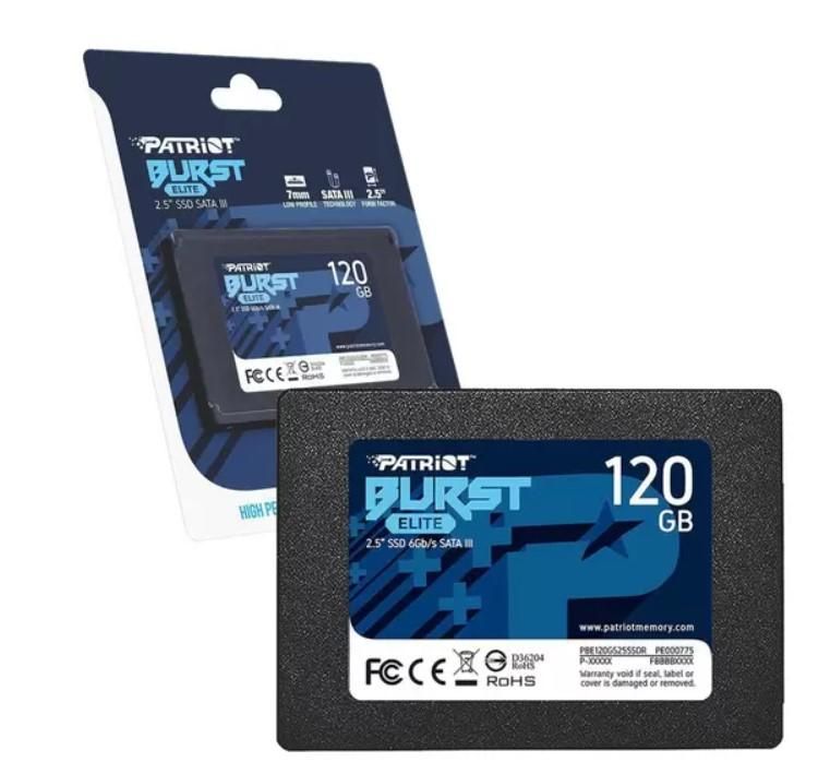 SSD 120GB SATA3 PATRIOT BURST ELIT 2,5 7MM - PBE120GS25SSDR